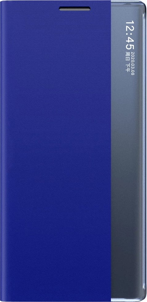 Mbështjellës Hurtel New Sleep Case me flip dhe stand për Samsung Galaxy S25 Edge, Kaltër