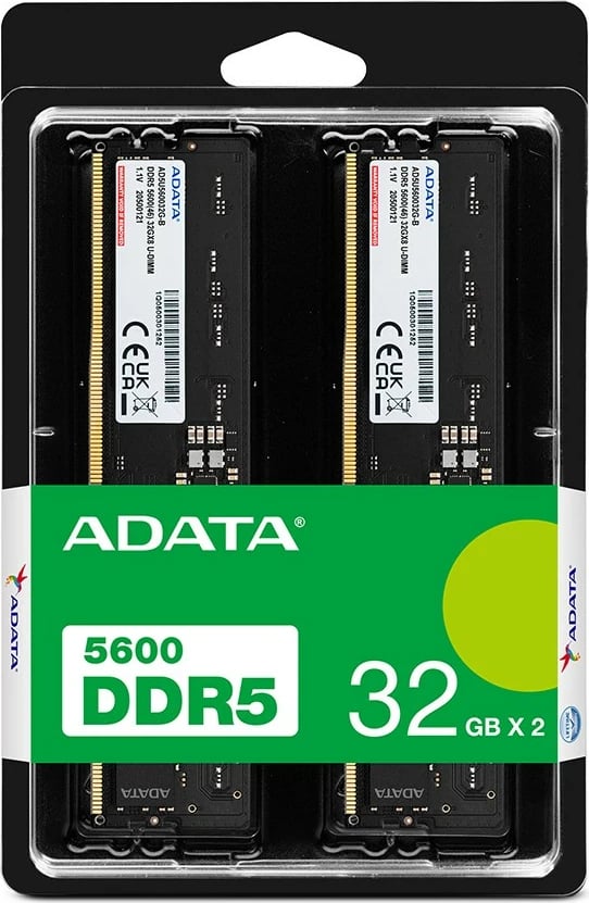 RAM Memorje ADATA Premier Tray 64GB (2x32GB) DDR5 5600MHz, e zezë