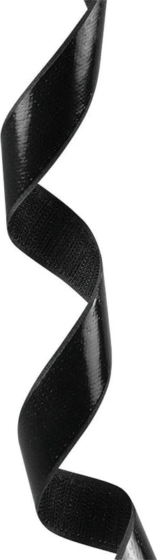 Set shirita vetëngjitës me grep-dhe-lupë për kabllo, LogiLink KAB0080, 5 m x 25 mm, çift shiritash, i zi