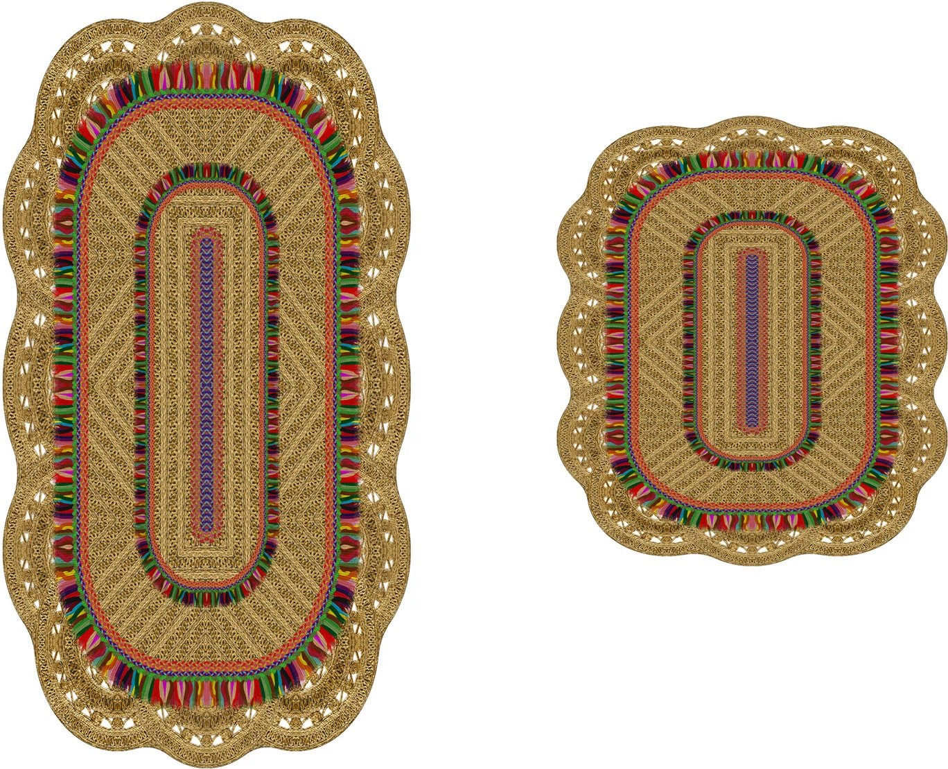 Set tapetash për banjo, krem, Mijölnir, 2 copë, 21017215Ka Set tapetash për banjo, krem, Mijölnir, 2 copë, 21017215Ka