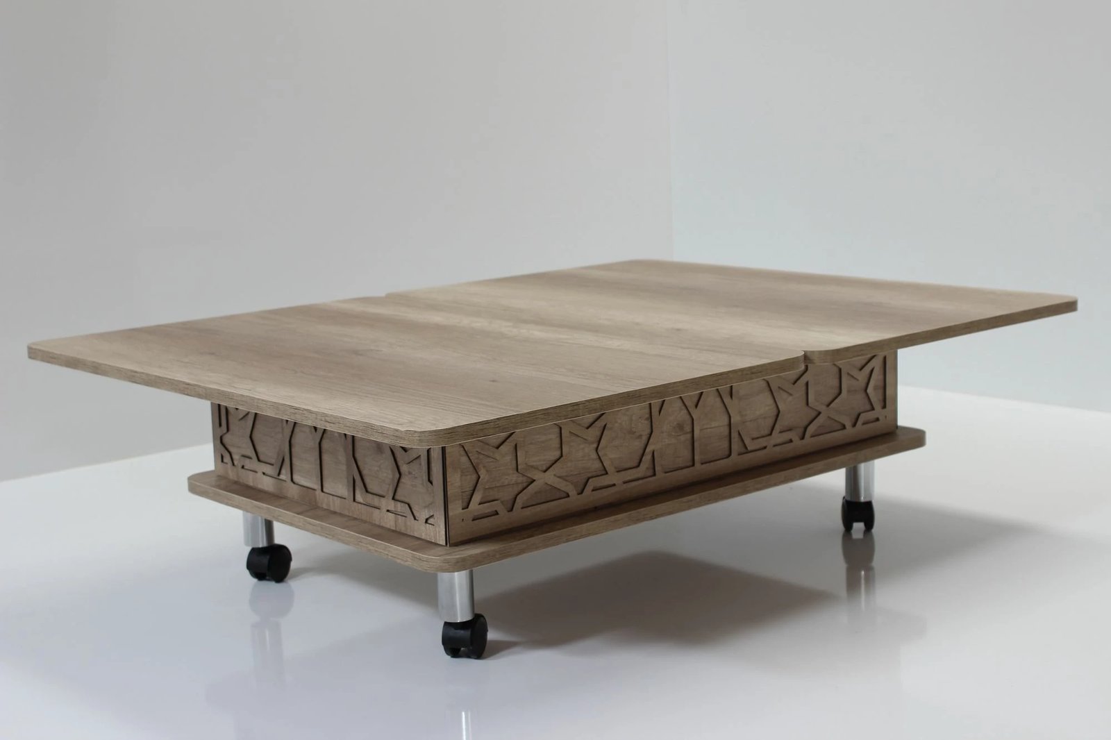 Tavolinë kafeje Alaska, Skye Decor, ngjyrë Alaska, dimensione të rregullueshme