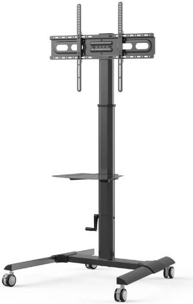 Karrocë mobile për TV Techly 364484, për LCD/LED 32-70 inç, me raft, e zezë Karrocë mobile për TV Techly 364484, për LCD/LED 32-70 inç, me raft, e zezë