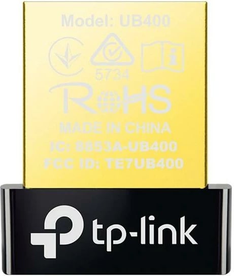 Adapter Bluetooth USB, TP-Link, UB400, nano, Bluetooth 4.0, e zezë/ari