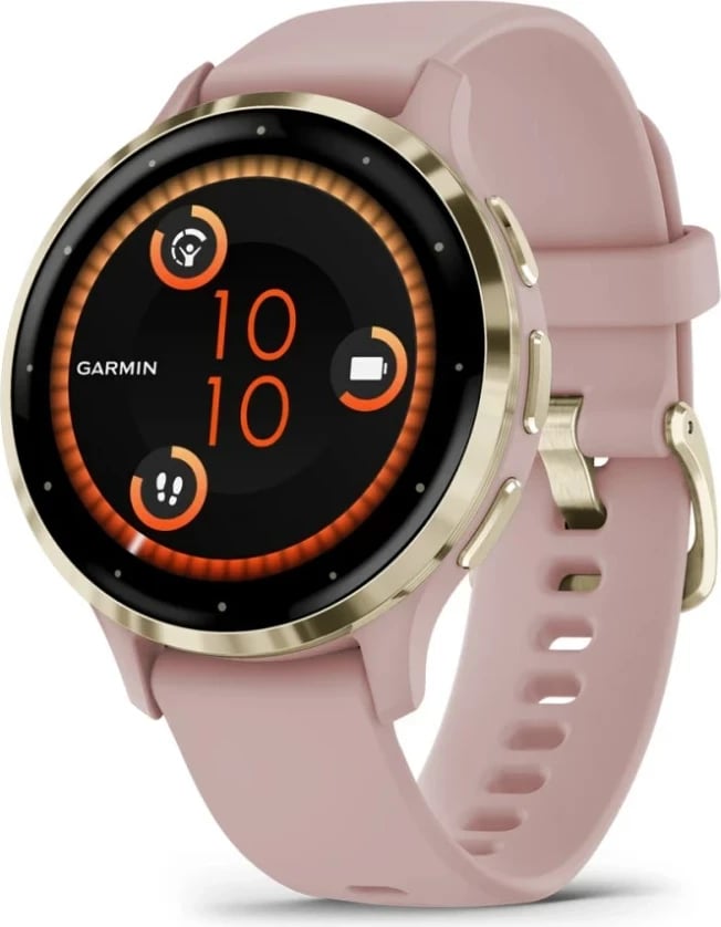 Smartwatch Garmin Venu 3S, 41 mm, AMOLED, GPS, Gold/Rozë