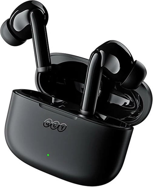 Kufje TWS QCY T19, Bluetooth 5.1, me kuti karikimi, e zezë