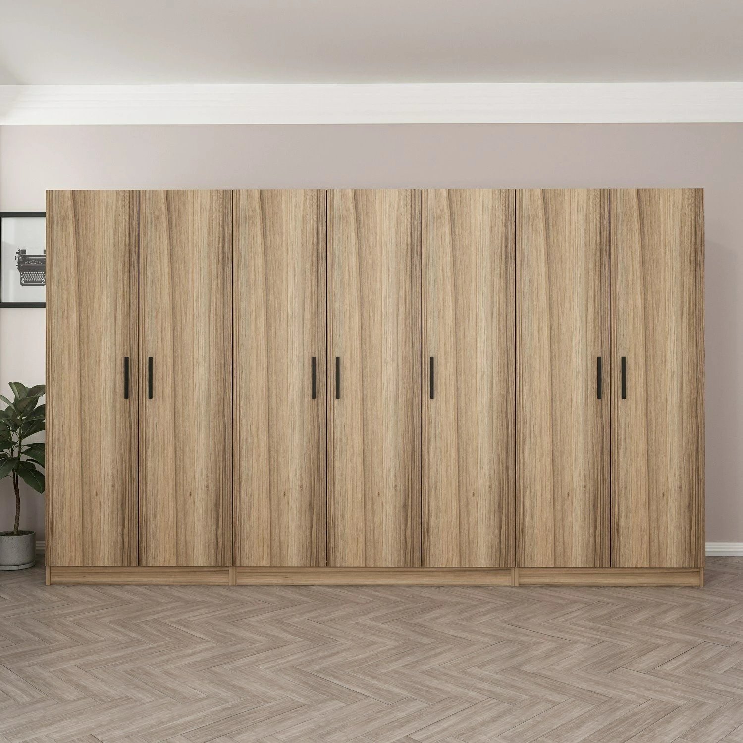 Dollap garderobe Skye Decor, ngjyrë dore, 7502