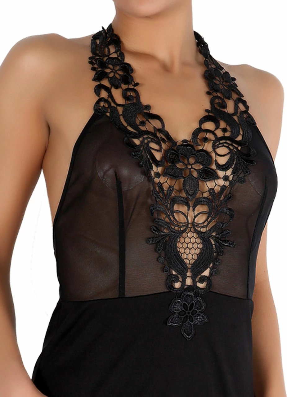 Babydoll i zi Jumeon, 001-018857, L/XL (2 copë)