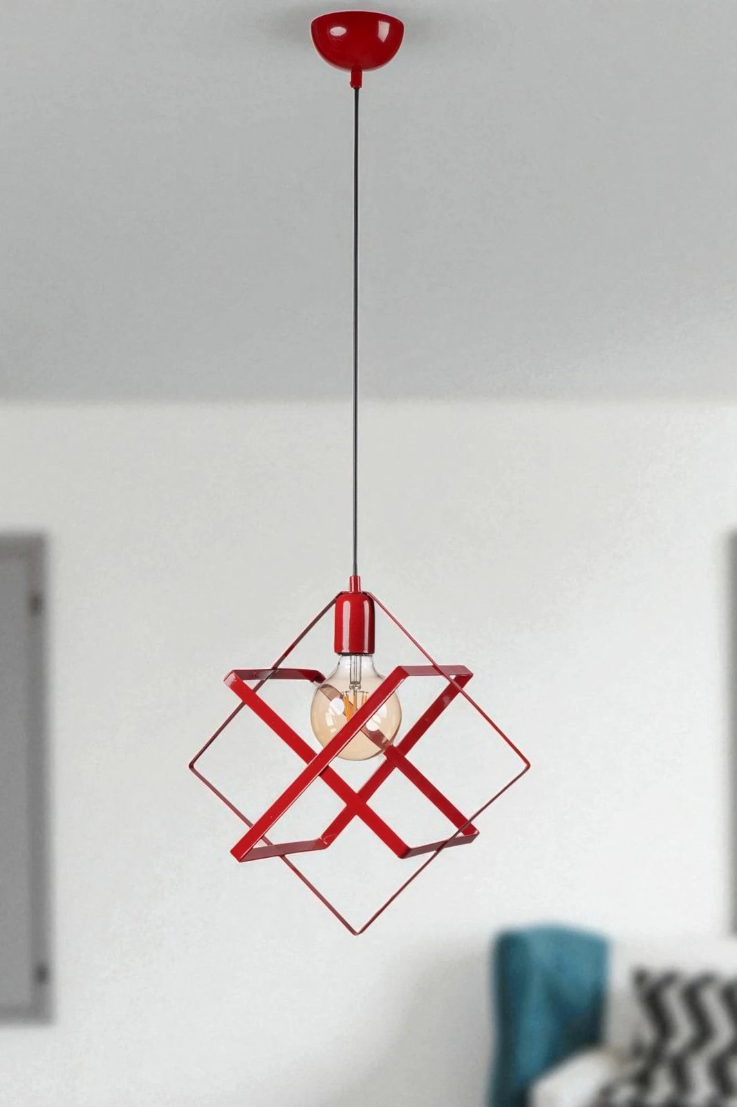 Llambë tavani Opviq, e kuqe, 9034-6