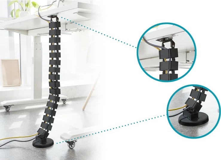 Aksesor kabllosh Digitus DA-90505, tabaka fleksibile, 130 cm, ABS/metal, e zezë