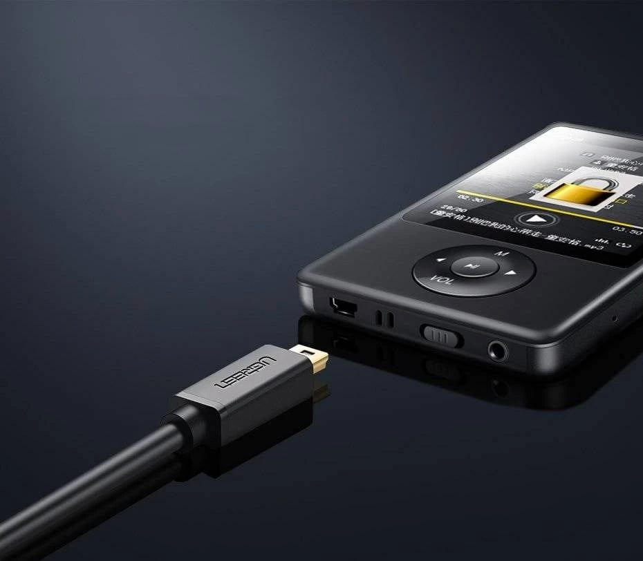 Kabllo USB në mini USB UGREEN US132, 1m, e zezë