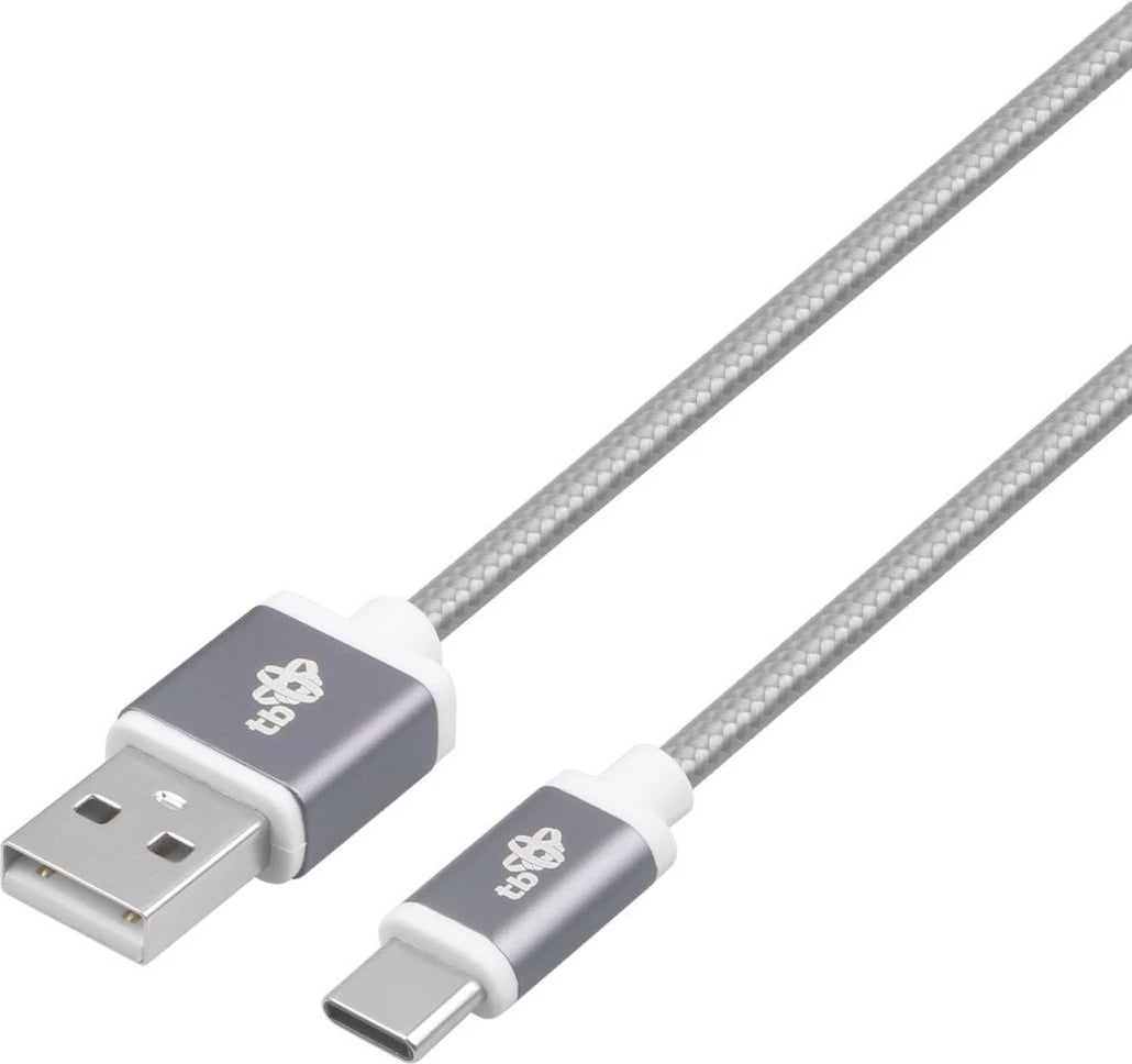 Kabllo USB në USB Type C TB, 1.5m, Gri