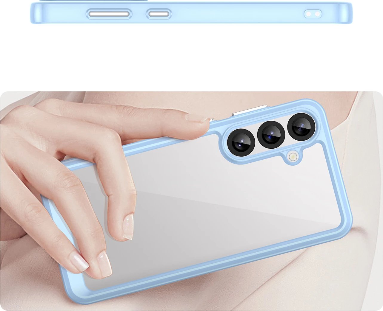 Mbështjellës Hurtel Outer Space Case për Samsung Galaxy S25+, xhel, Blu
