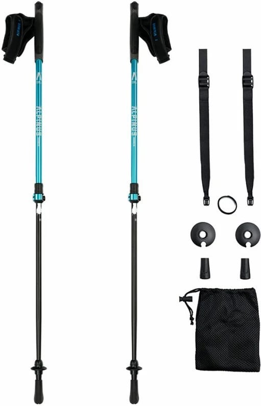 Bastunë për ecje nordike Alpinus, blu për meshkuj Bastunë për ecje nordike Alpinus, blu për meshkuj