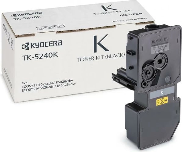 Toner Kyocera TK-5240K rendiment 2,400–4,400 faqe, i zi