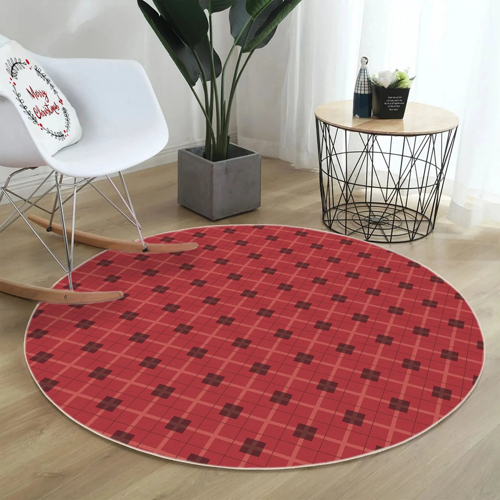 Qilim i rrumbullakët, i kuq e zi, Conceptum Hypnose, 130cm