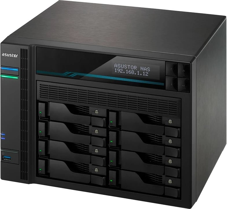 NAS Asustor Lockerstor 10 AS6510T, Intel Atom C3538, 8GB DDR4, Kasa Tower