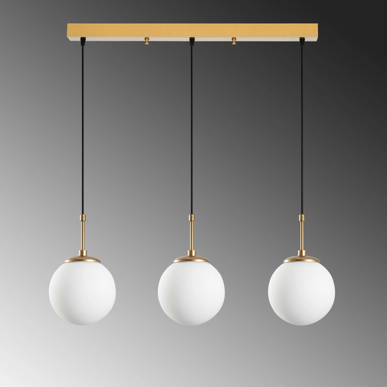 Llambë tavani Opviq Orbital, ngjyrë ari, 87x20x120cm