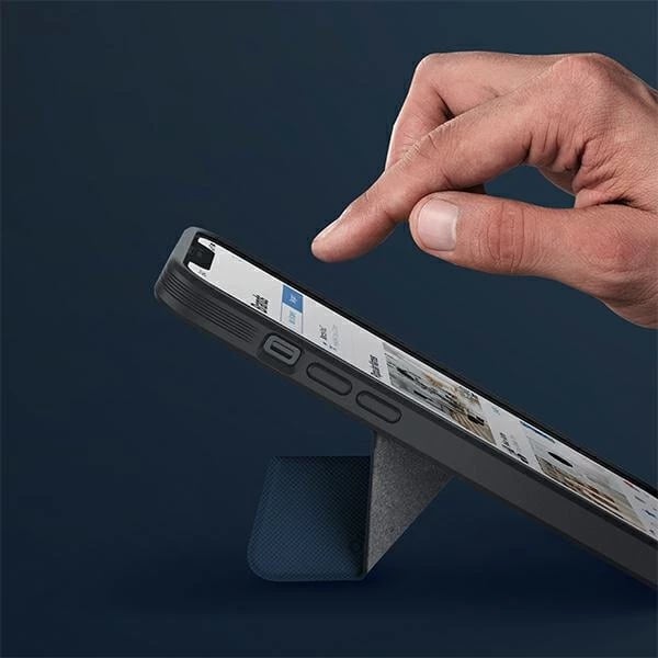 Mbështjellës UNIQ Transforma Magclick për iPhone 14, me qëndrim, kaltër