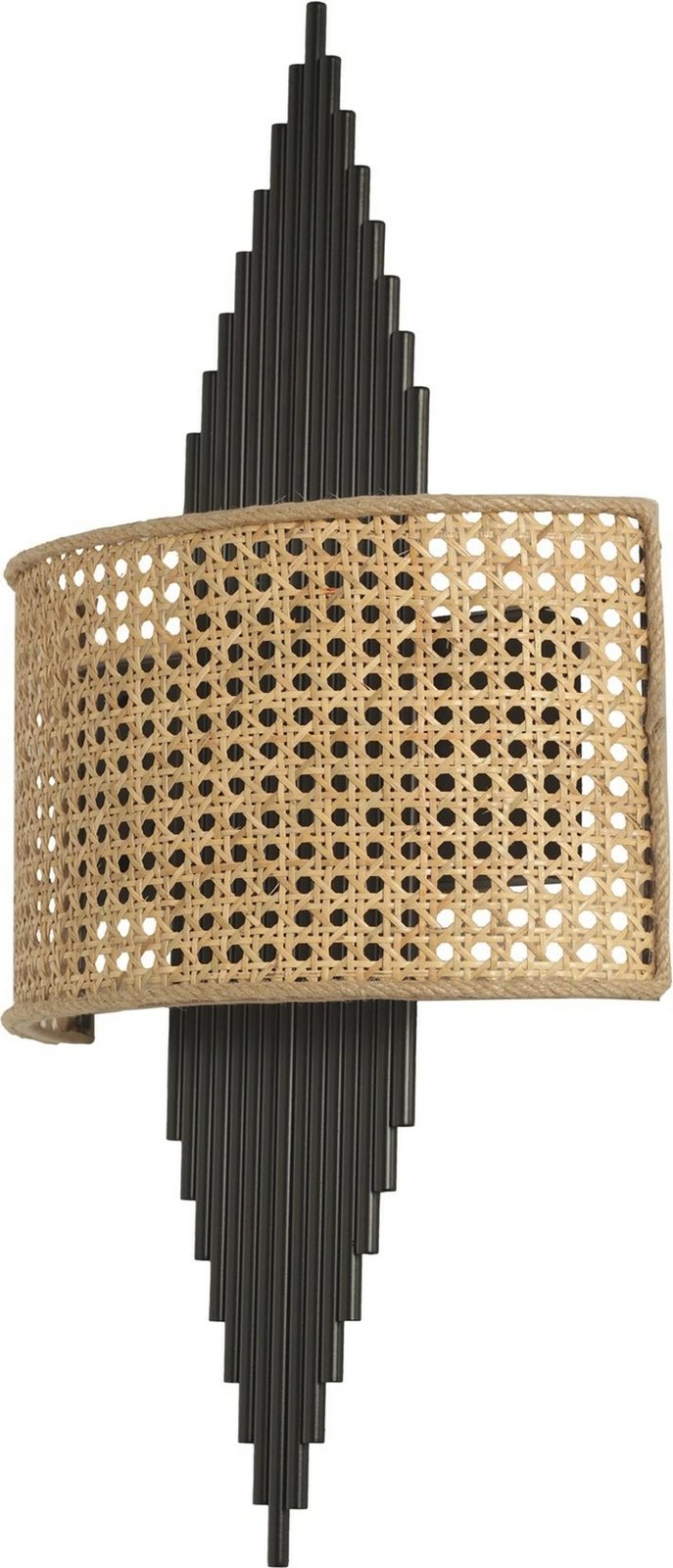 Llambë muri Opviq, Hande - 8764-3P, metal dhe stof, e zezë/bezhë