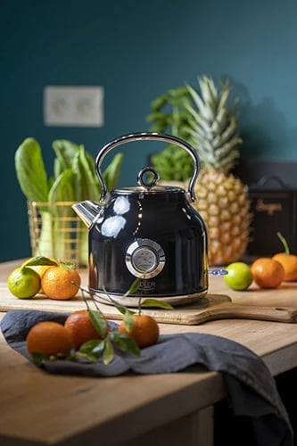 Çajnik elektrik, Adler, AD 1346, termometër analog, STRIX, 1.7L, i zi