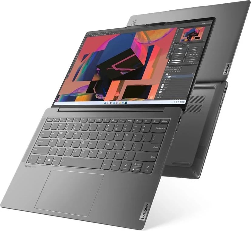 Laptop Lenovo Yoga Slim, 35.6 cm (14') WUXGA Intel® Core™ i5 i5-1240P, 16 GB LPDDR5-SDRAM, 512 GB SSD, Wi-Fi 6E, Windows 11 Home, Gri