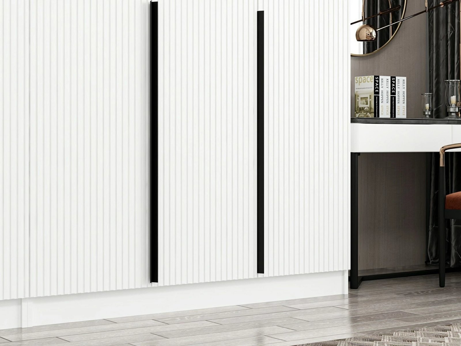 Dollap Skye Decor, Kale Plus - 7787, i bardhë, 270x210x52cm