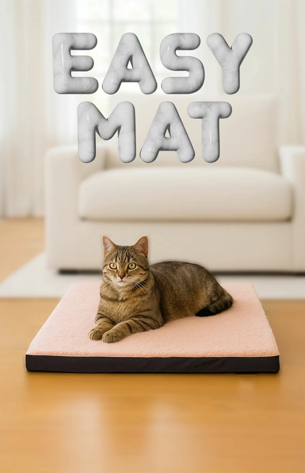 Shtrat për kafshë Paws & Whiskers, Easy Mat, 80x100, rozë
