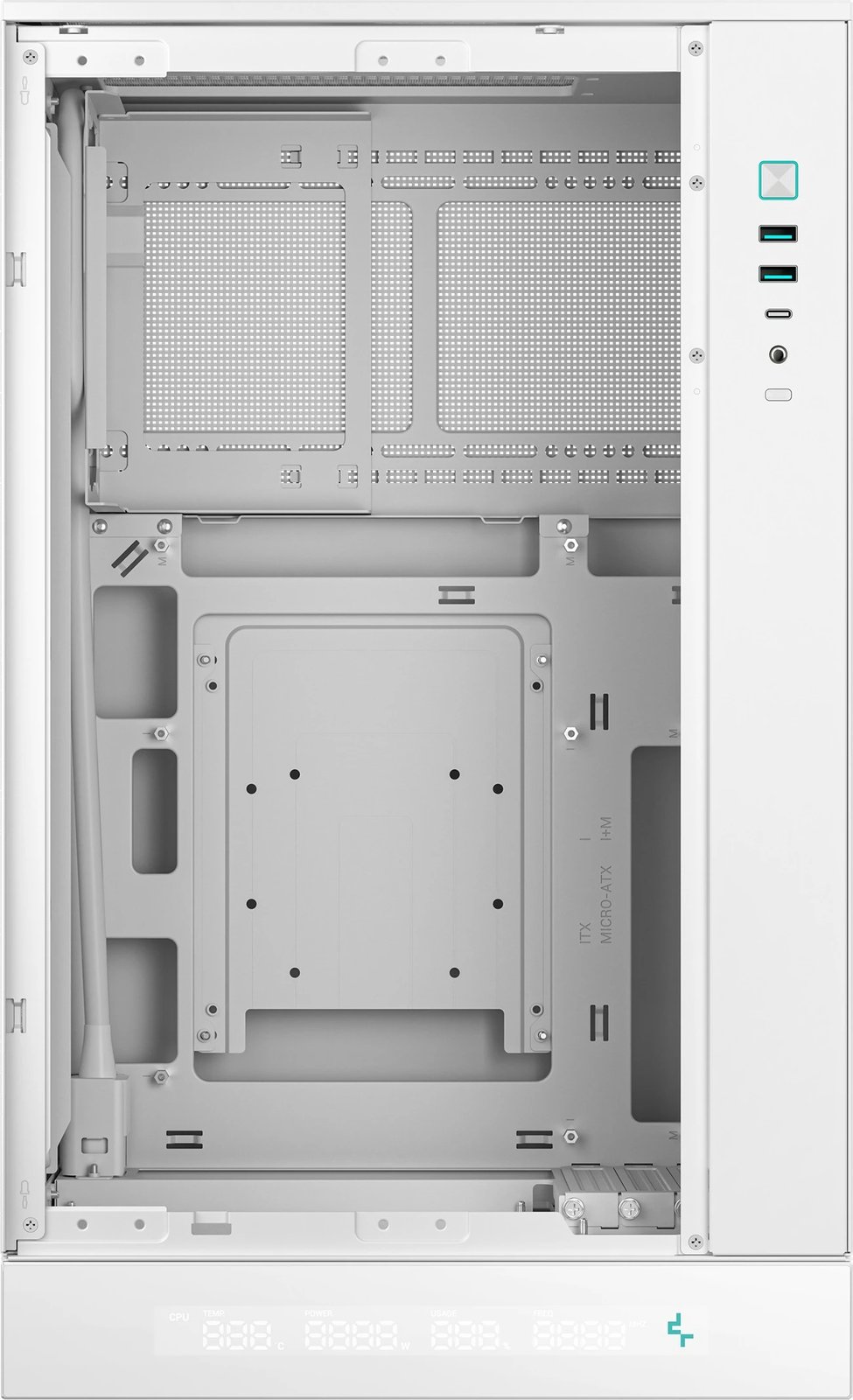 Kasë Deepcool CH270 DIGITAL, Mini Tower, bardhë Kasë Deepcool CH270 DIGITAL, Mini Tower, bardhë