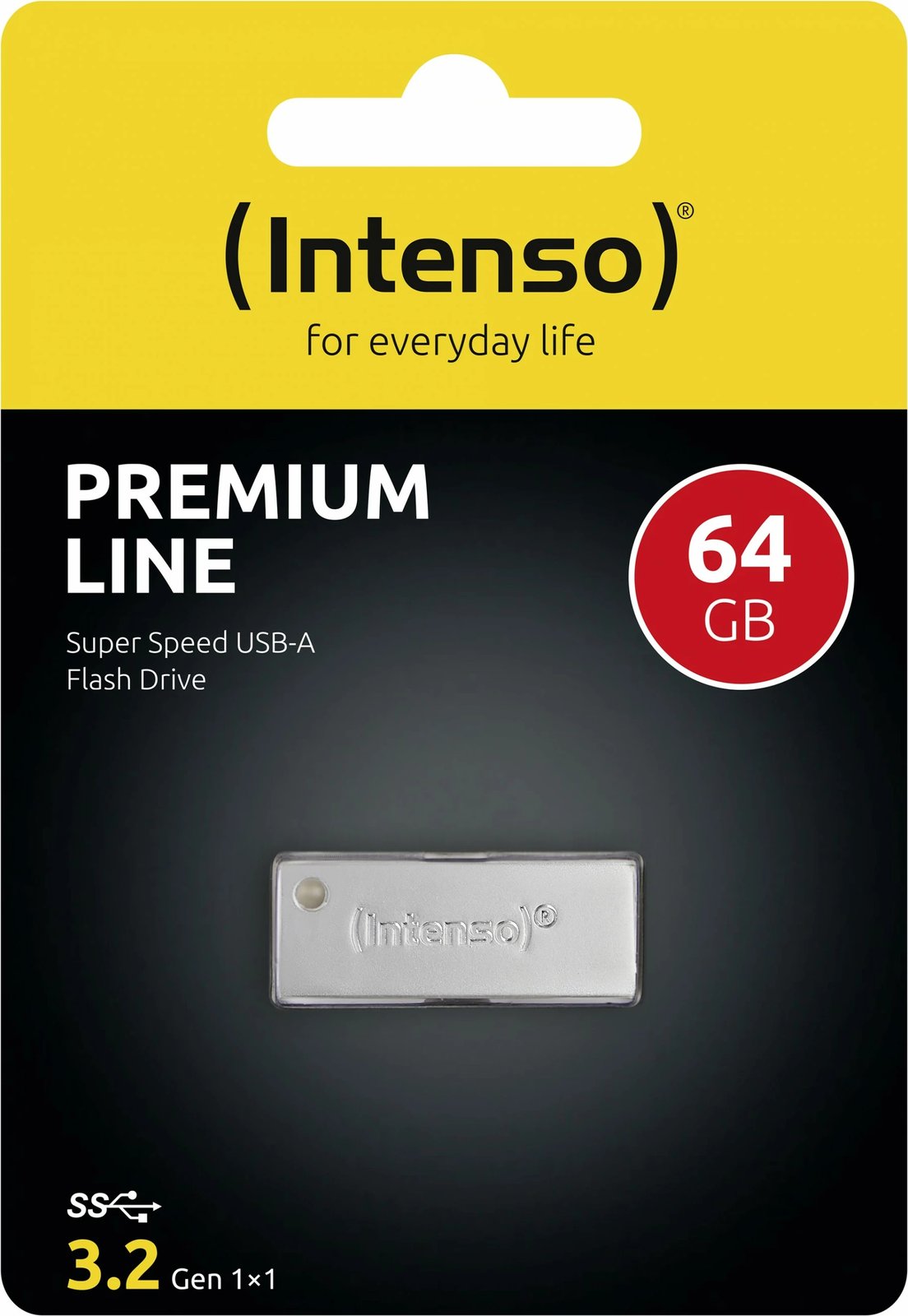 USB flash Intenso Premium Line 64GB, USB 3.2, argjendtë