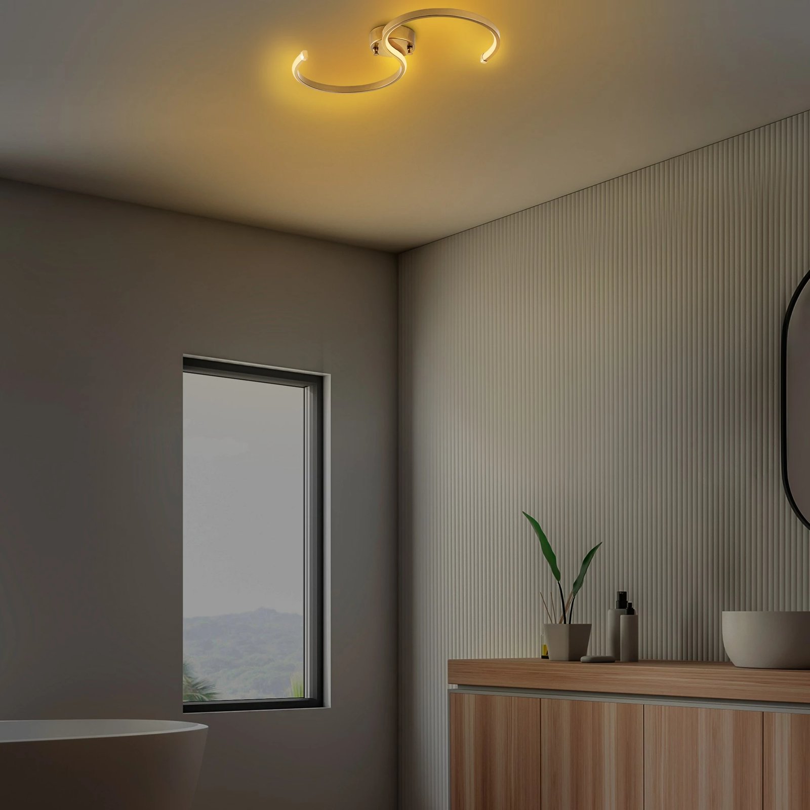 Llambë tavani Opviq, Es - 13584, ngjyrë ari