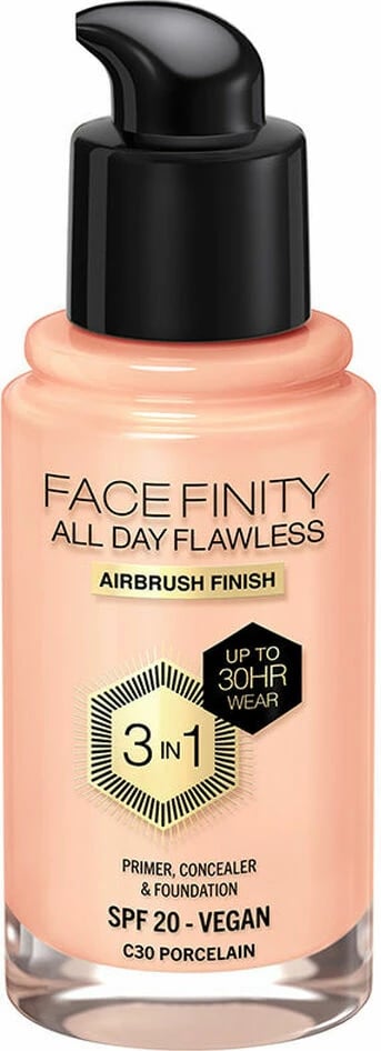 Baza make-up Max Factor Face Finity All Day Flawless C30 Porcelain, për femra