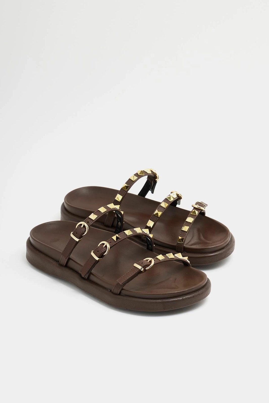 Pantofla për gra, ngjyrë kafe, Jumeon MK1340125YR20-003