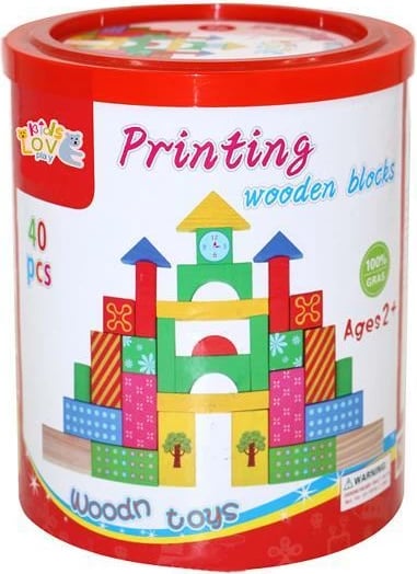 Blloqe druri të ngjyrosura NEXT 40 copë, kuti dhurate