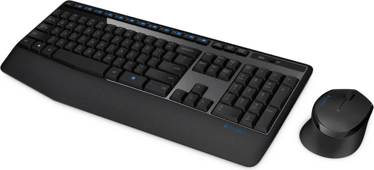 Set maus dhe tastierë Logitech MK345, Wireless, USB, QWERTY, Ngjyrë e zezë