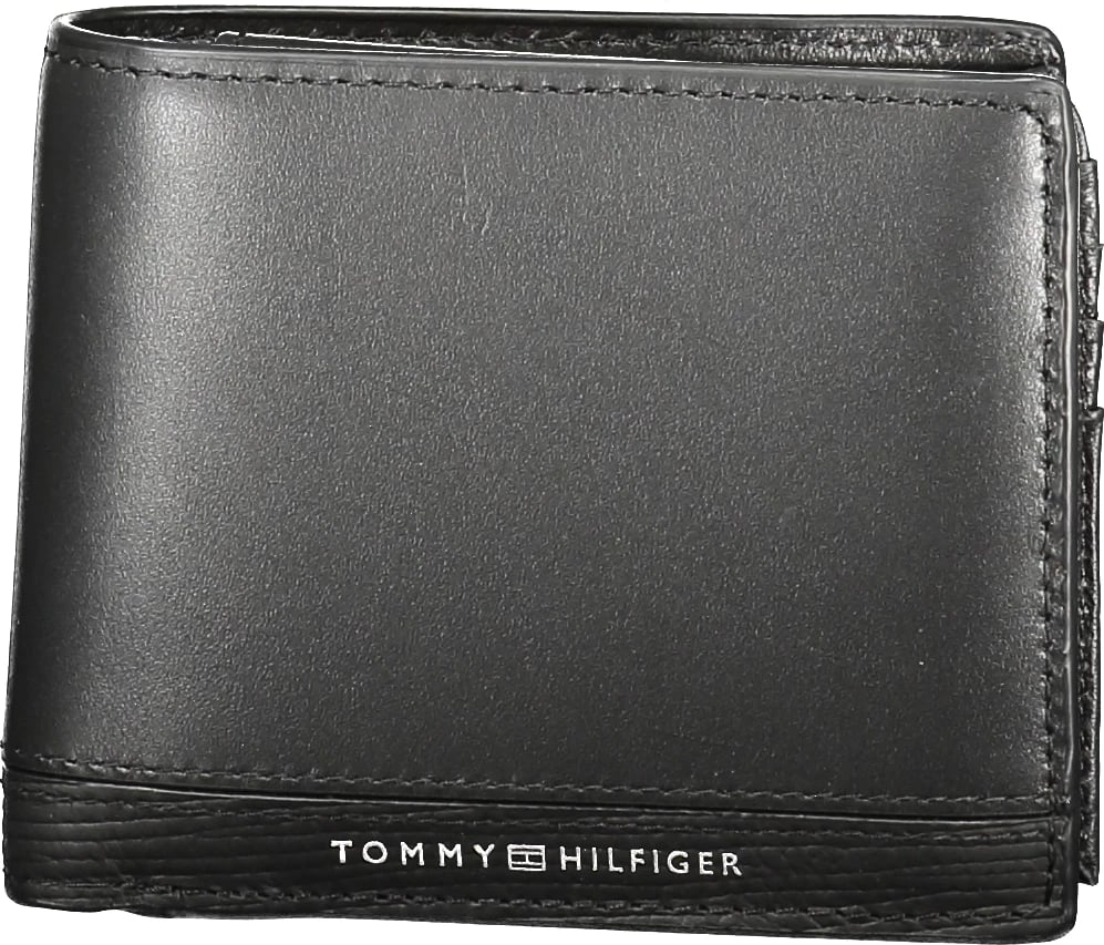Portofol për meshkuj TOMMY HILFIGER, i zi