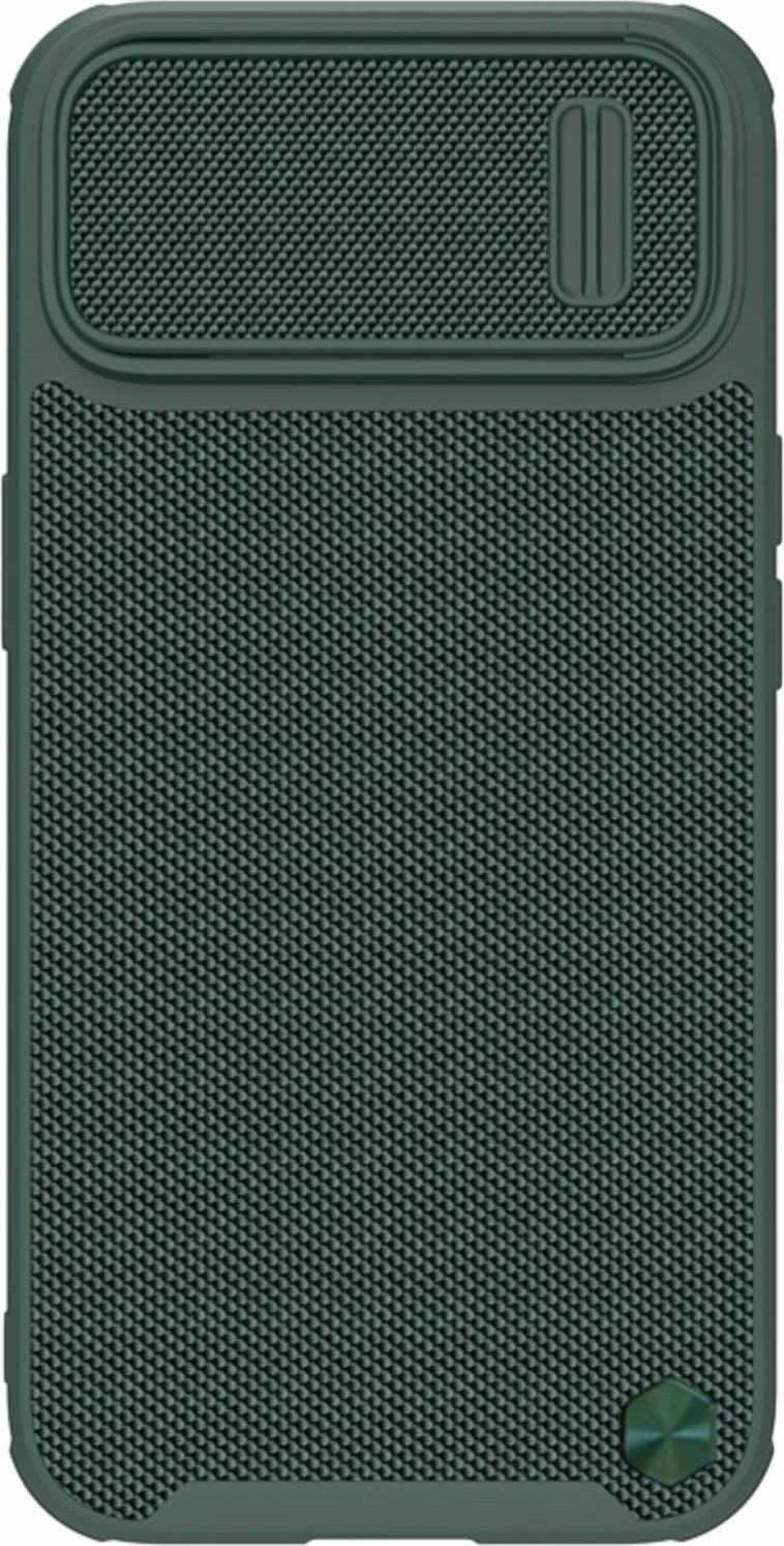 Mbështjellës Nillkin Textured S Case për iPhone 14 Pro Max me mbulesë kamere, e gjelbër e errët