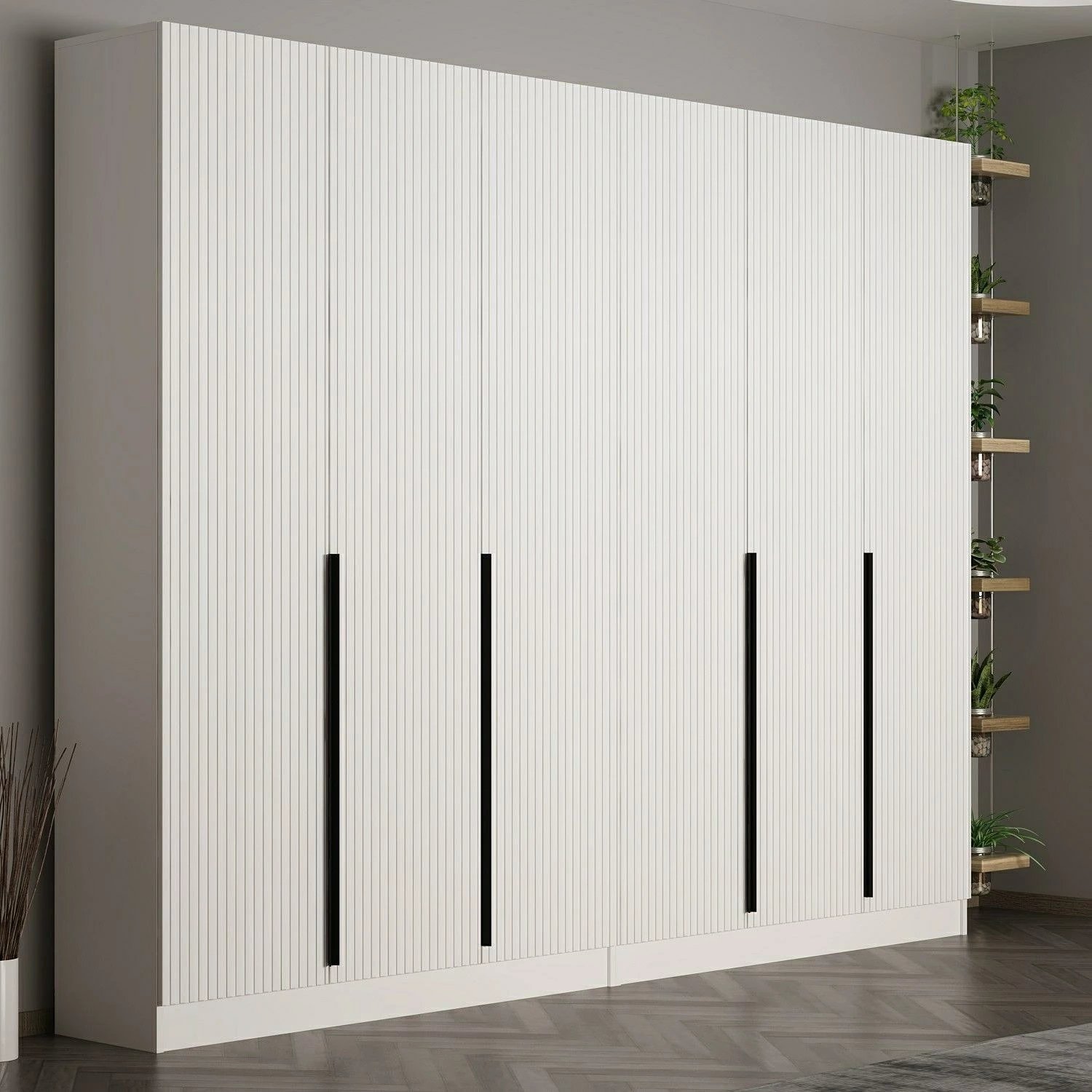 Stendë korridori, e bardhë, Skye Decor Noah, 270x210x35cm, set prej 6 pjesësh