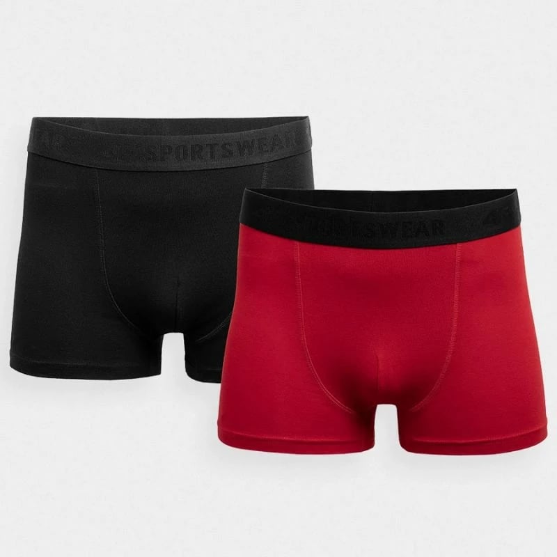 Të brendshme boxer për meshkuj 4F, të zeza dhe të kuqe