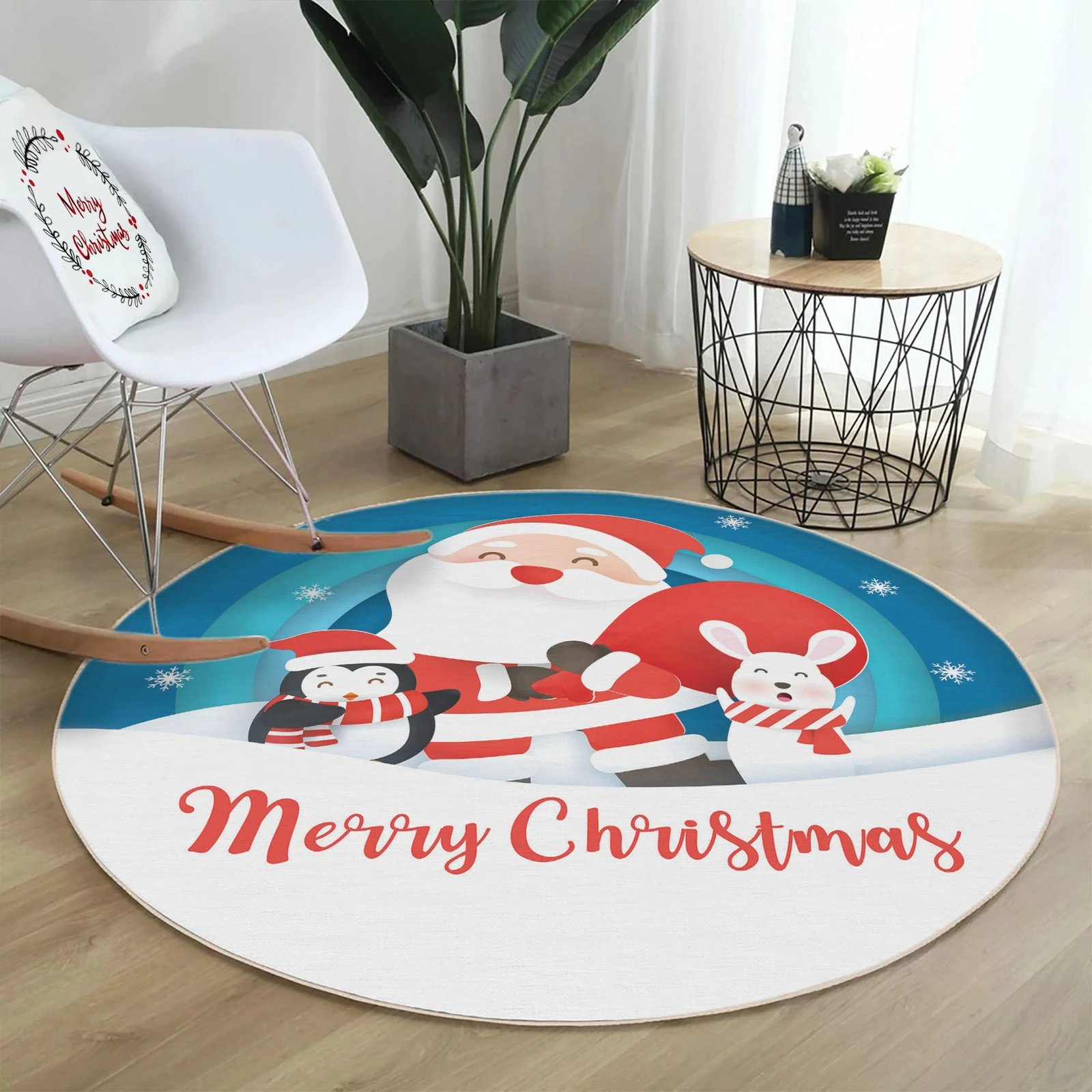 Qilim rrumbullak, shumëngjyrësh, 80 cm, Conceptum Hypnose, Woopamuk453