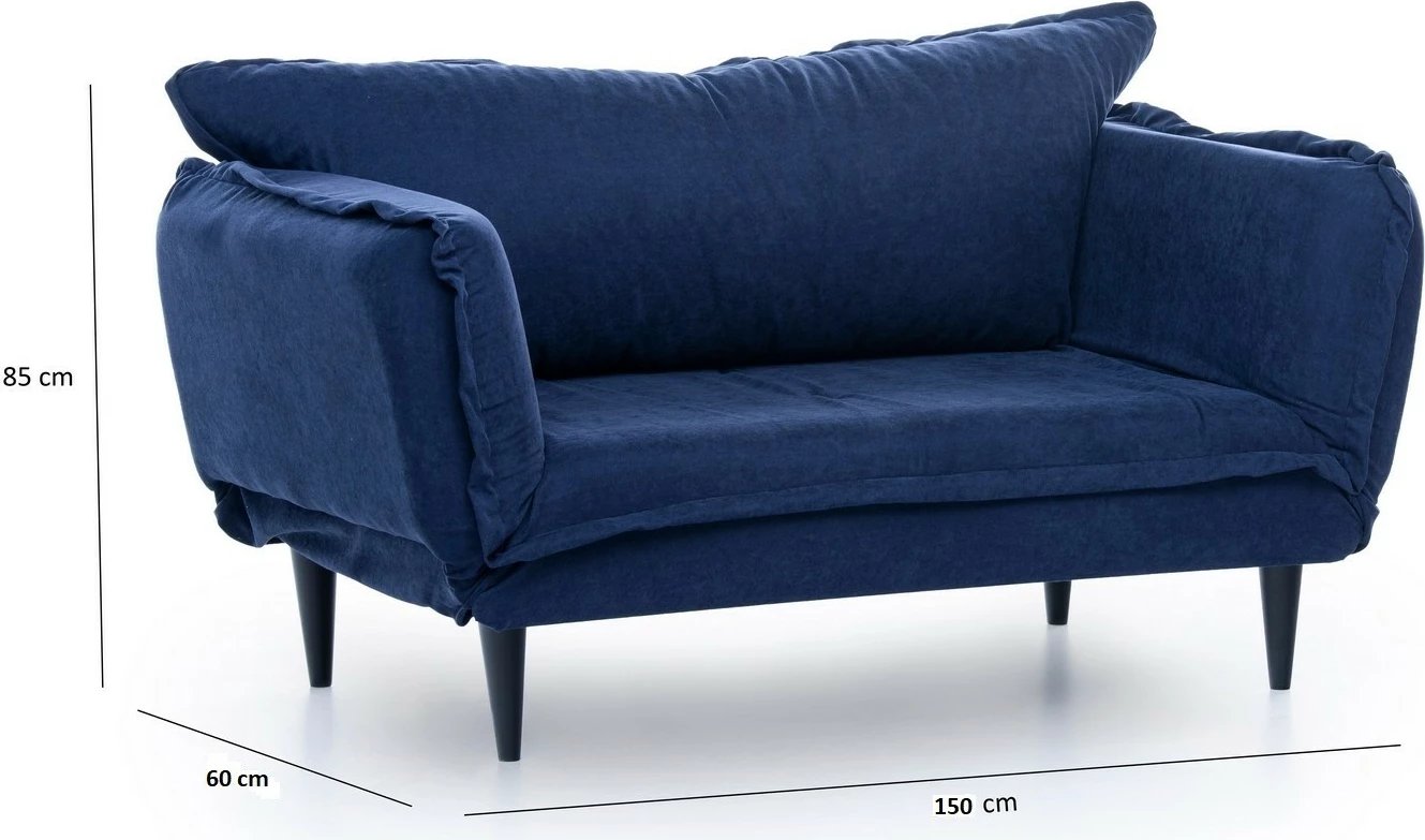 Divan-krevat 2 vendësh, ngjyrë navy blue, Atelier del Sofa, Vino Daybed, GR125\01