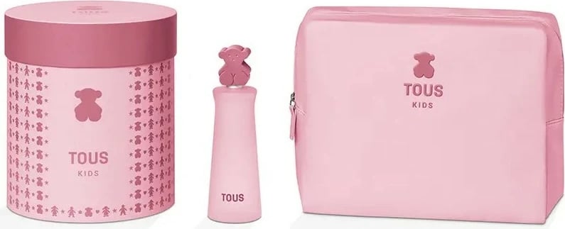 Eau de Toilette për fëmijë TOUS Kids 100ml me neçeser rozë
