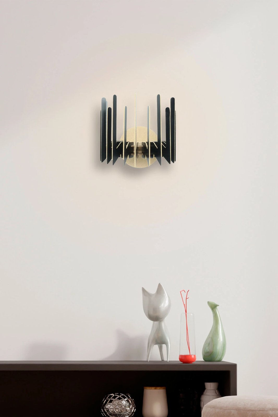 Llambë muri Opviq, model 207-ZS, ngjyrë e zezë