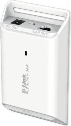 PoE Splitter D-Link DPE-301GS, 1 port, 30W, i bardhë