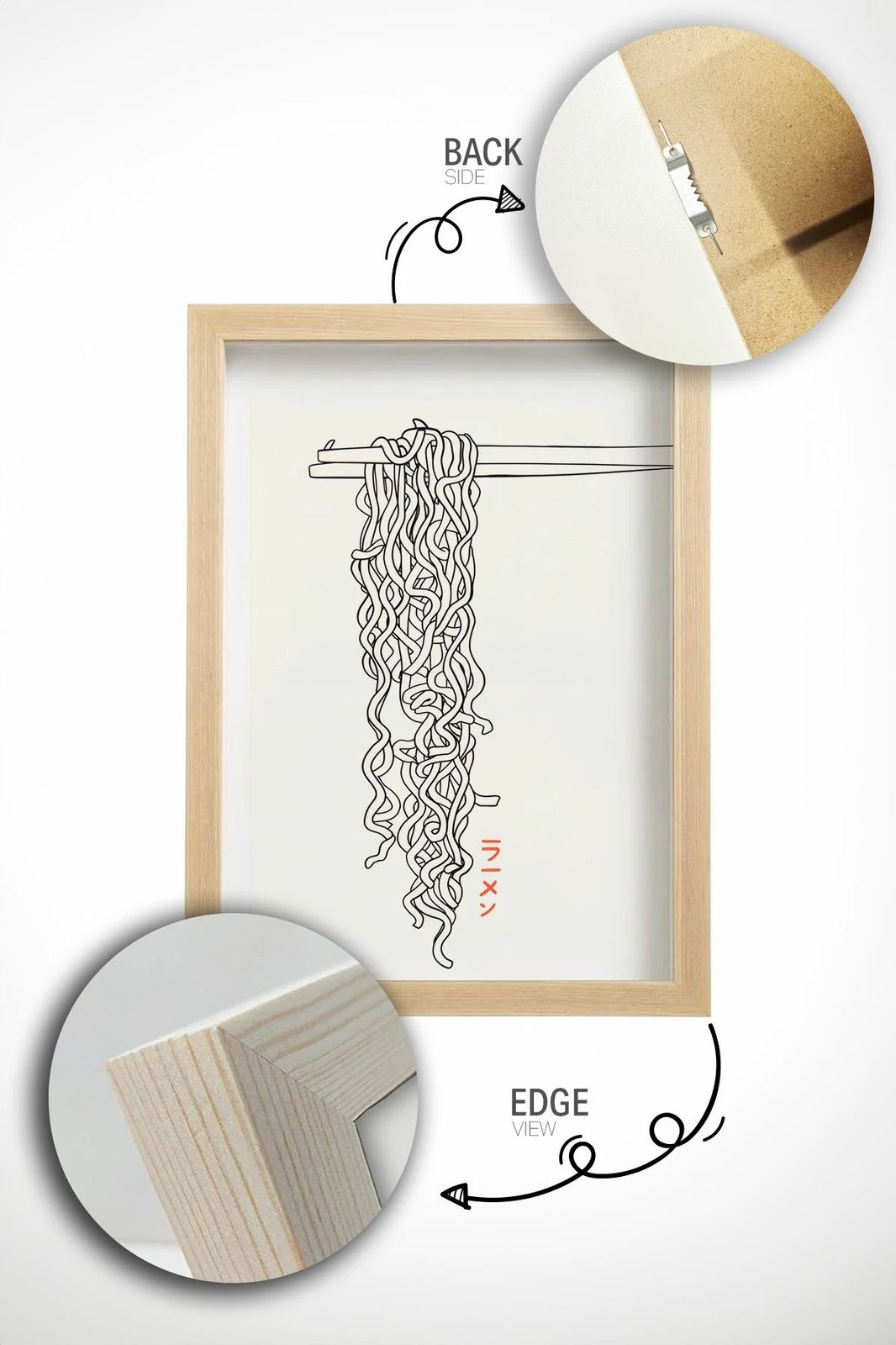 Pikturë dekorative me kornizë, Wallity, Lmnmdl22, shumëngjyrëshe