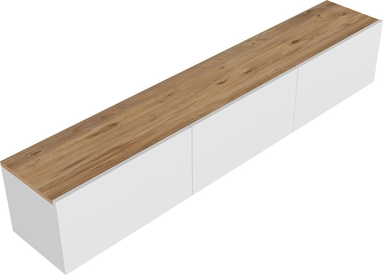 Komodë TV Skye Decor, e bardhë, pishë Atlantic Komodë TV Skye Decor, e bardhë, pishë Atlantic