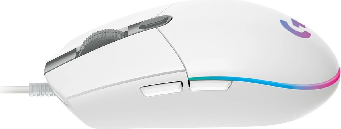 Maus Logitech G102 LIGHTSYNC, 8000 DPI, i bardhë