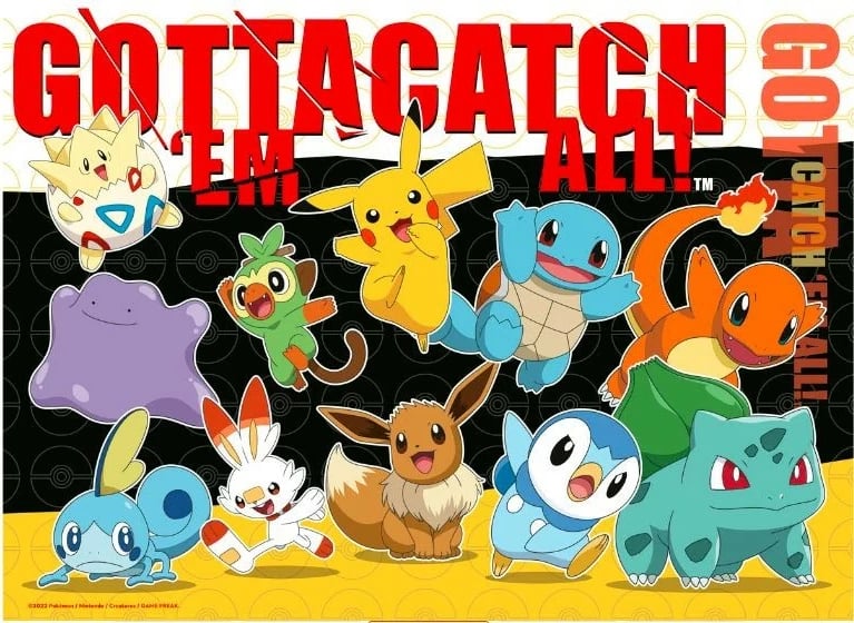 Puzzle Pokemon Ravensburger 4x100 pjesë për fëmijë