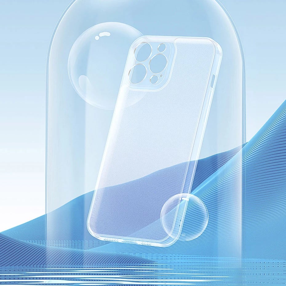 Mbështjellës Baseus Frosted Glass Case për iPhone 13 Pro, Transparent Mbështjellës Baseus Frosted Glass Case për iPhone 13 Pro, Transparent