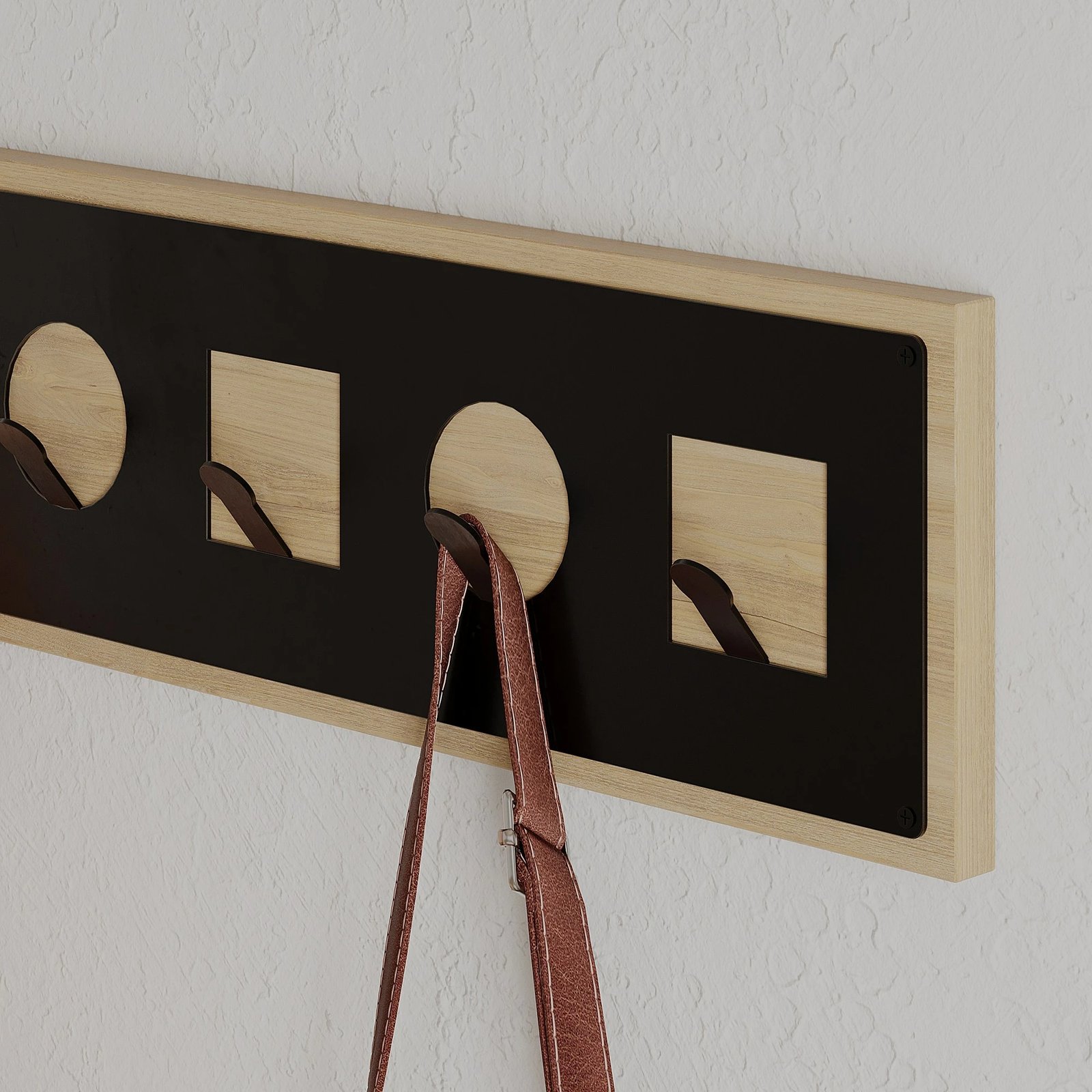 Varëse palltosh Skye Decor, Icon Hanger, ngjyrë lisi, Sapphire