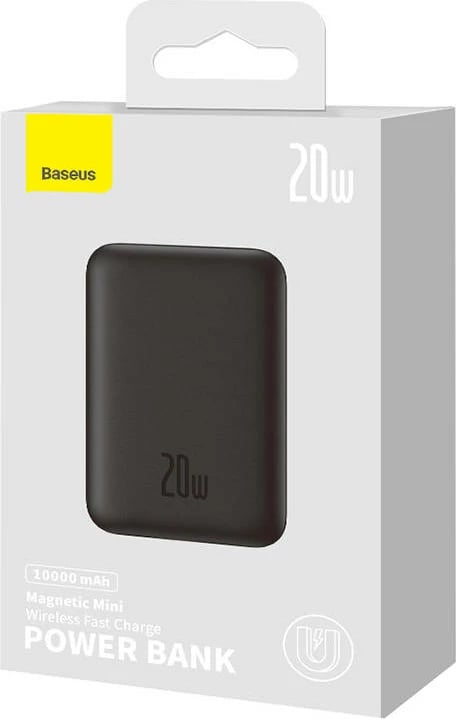 Powerbank Baseus Magnetic Mini 10000mAh, 20W, MagSafe, e zezë Powerbank Baseus Magnetic Mini 10000mAh, 20W, MagSafe, e zezë